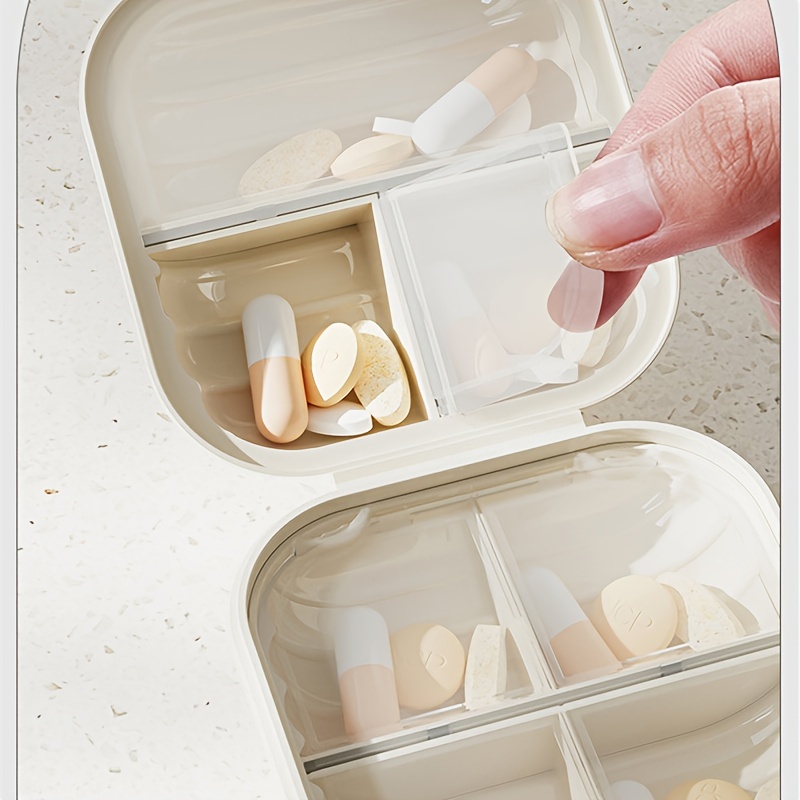 Portable Mini Pill Box for Travel and Storage